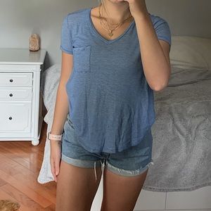 ABERCROMBIE & FITCH Loose Pocket Striped Top